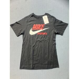 Nike Swoosh The Nike Tee Boy's Sz L Black Brand New‎